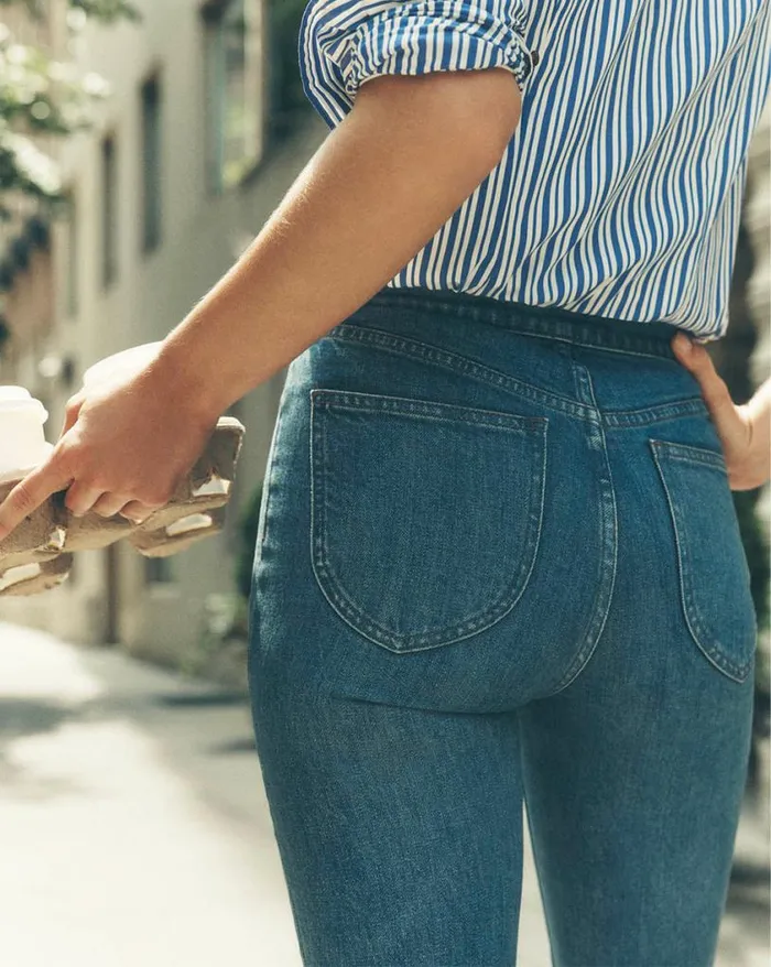 Jeans Shop Veronica Beard Crosbie Slim WideLeg Jean Western Pockets Thriller