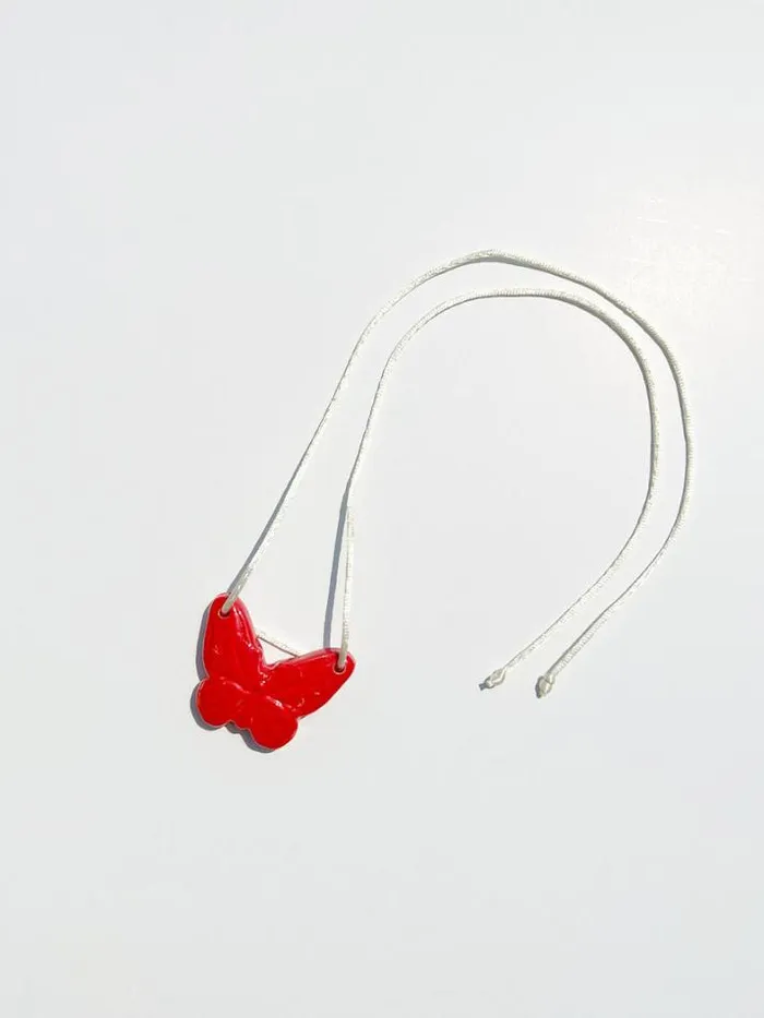 Jewelry Shop Lisa Says Gah Ceramic Butterfly Necklace