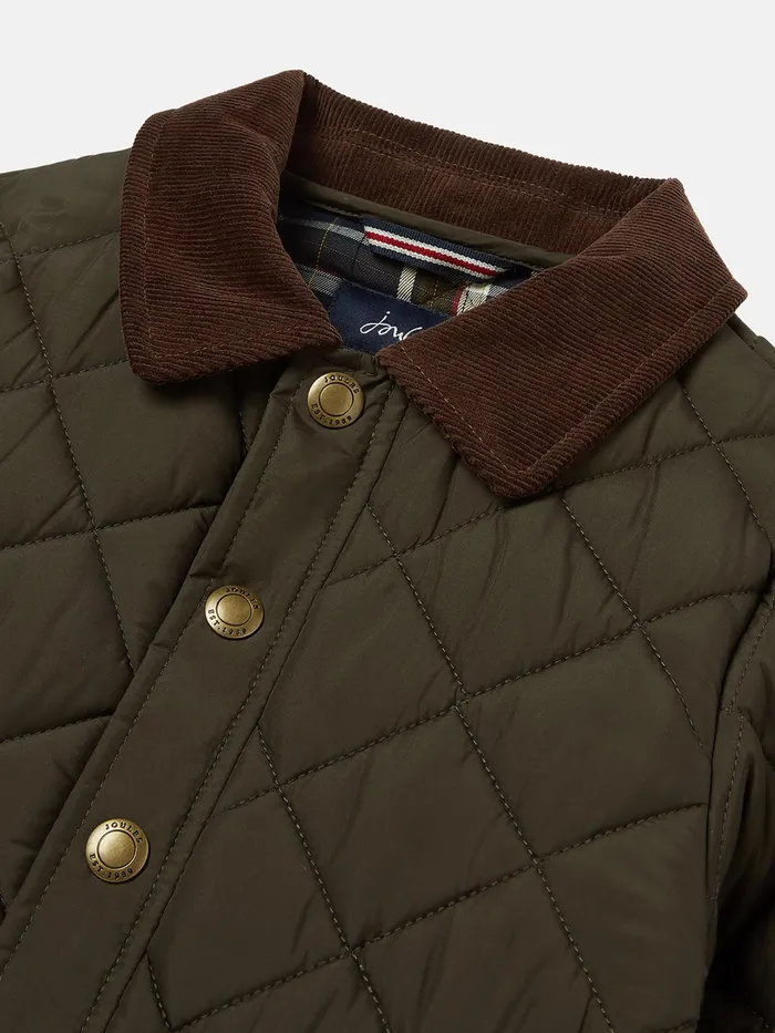 Joules Coats and Jackets Green Diamond Quilted Jacket 8211 Boys