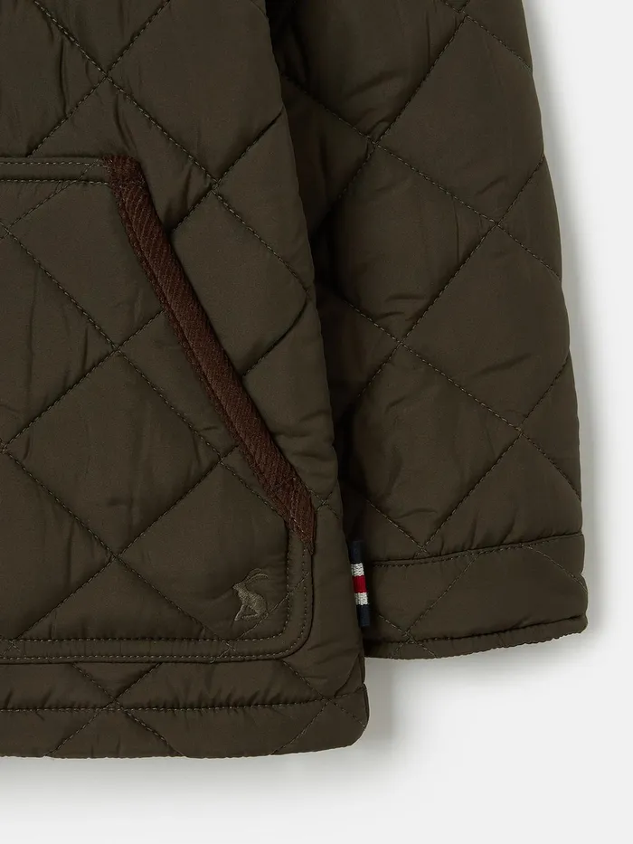 Joules Coats and Jackets Green Diamond Quilted Jacket 8211 Boys