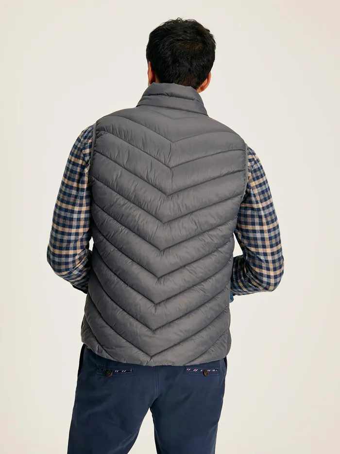 Joules Coats and Jackets Grey Showerproof Padded Gilet 8211 Men