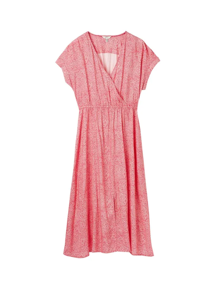 Joules Dresses Pink VNeck With Slit Dress 8211 Women