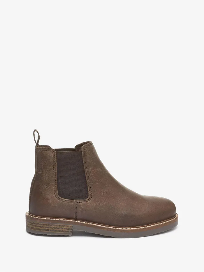 Joules Footwear Next Brown Warm Lined Leather Chelsea Boots 8211 Boys