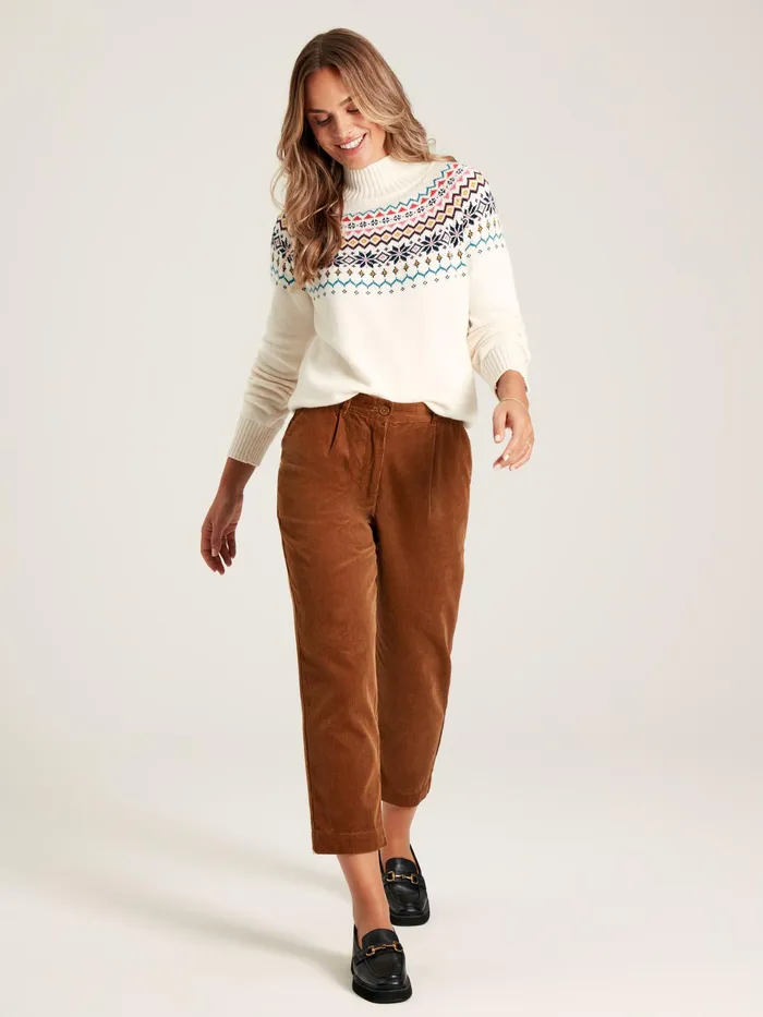 Joules Knitwear Cream Fair Isle Jumper 8211 Women