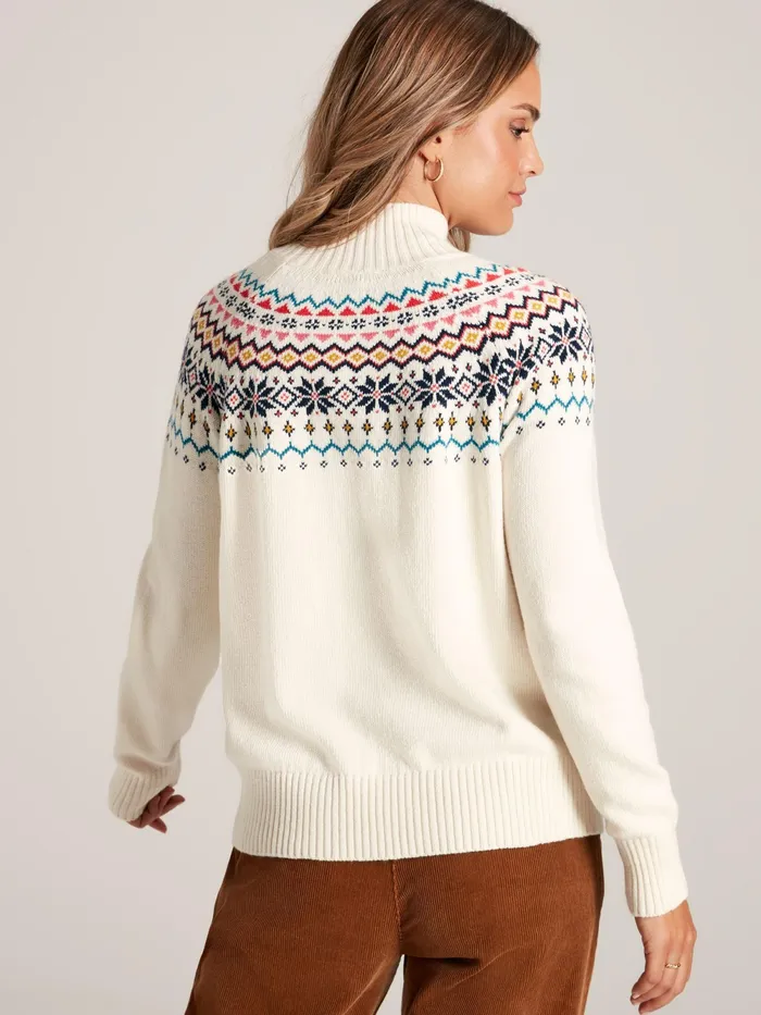 Joules Knitwear Cream Fair Isle Jumper 8211 Women