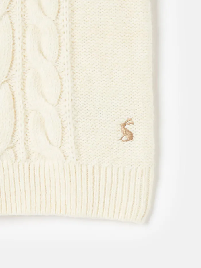 Joules Knitwear Cream Knitted Vest 8211 Girls