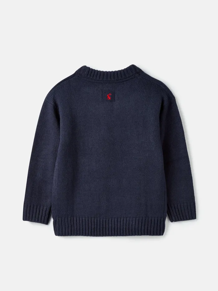Joules Knitwear Navy Horse Christmas Knitwear 8211 Girls