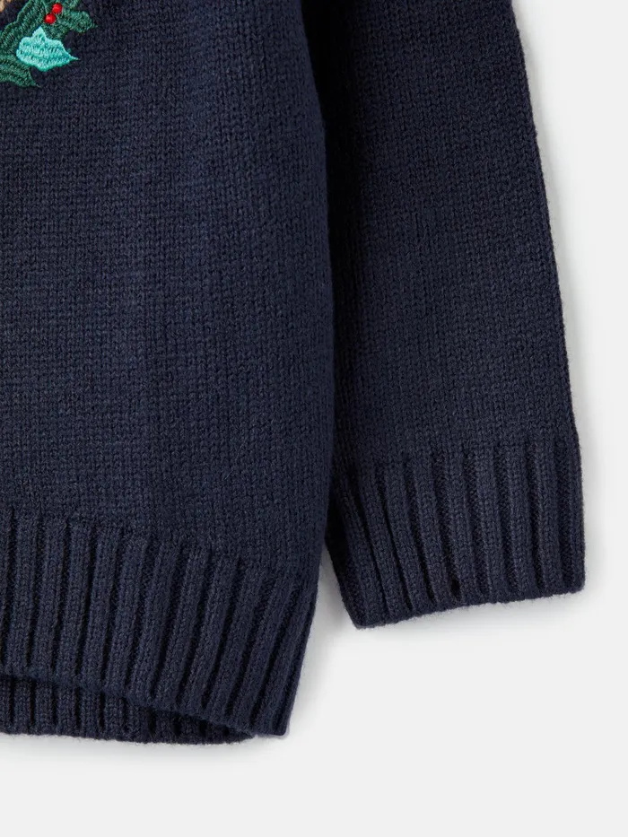 Joules Knitwear Navy Horse Christmas Knitwear 8211 Girls