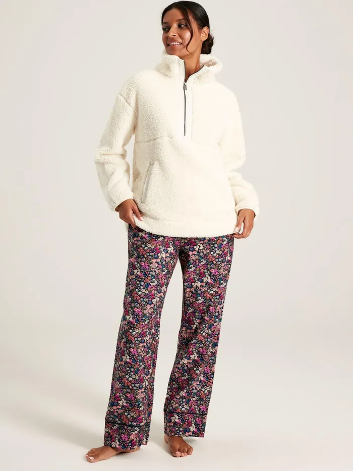 Joules Nightwear Navy Floral Cotton Pyjama Bottoms 8211 Women