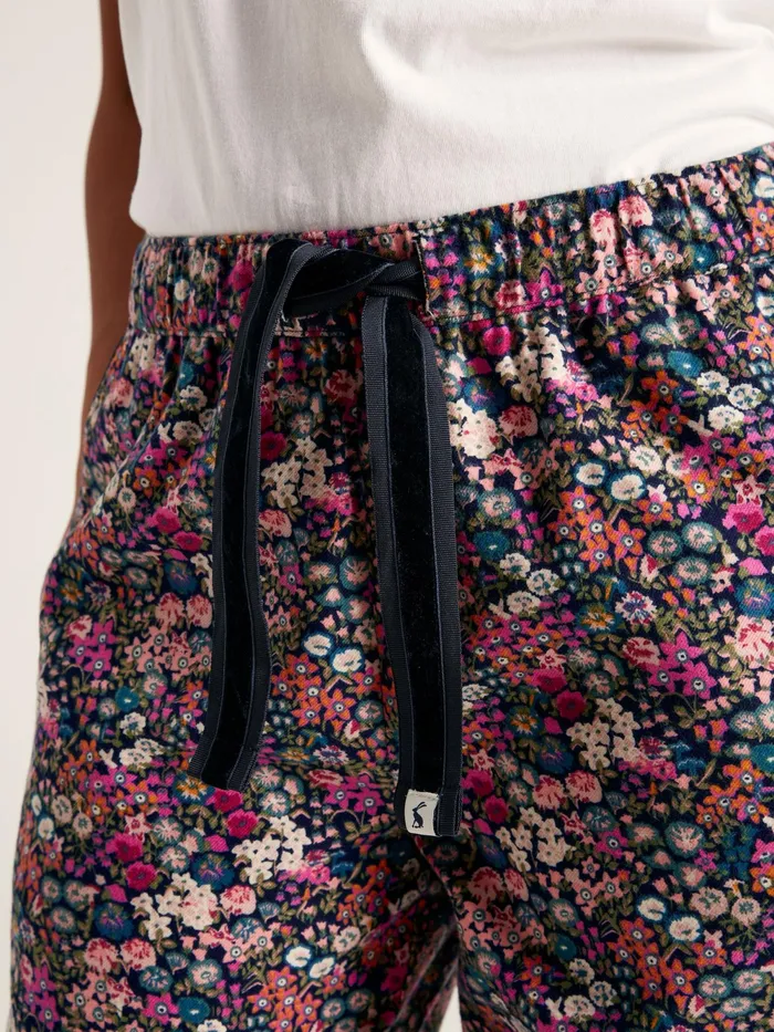 Joules Nightwear Navy Floral Cotton Pyjama Bottoms 8211 Women