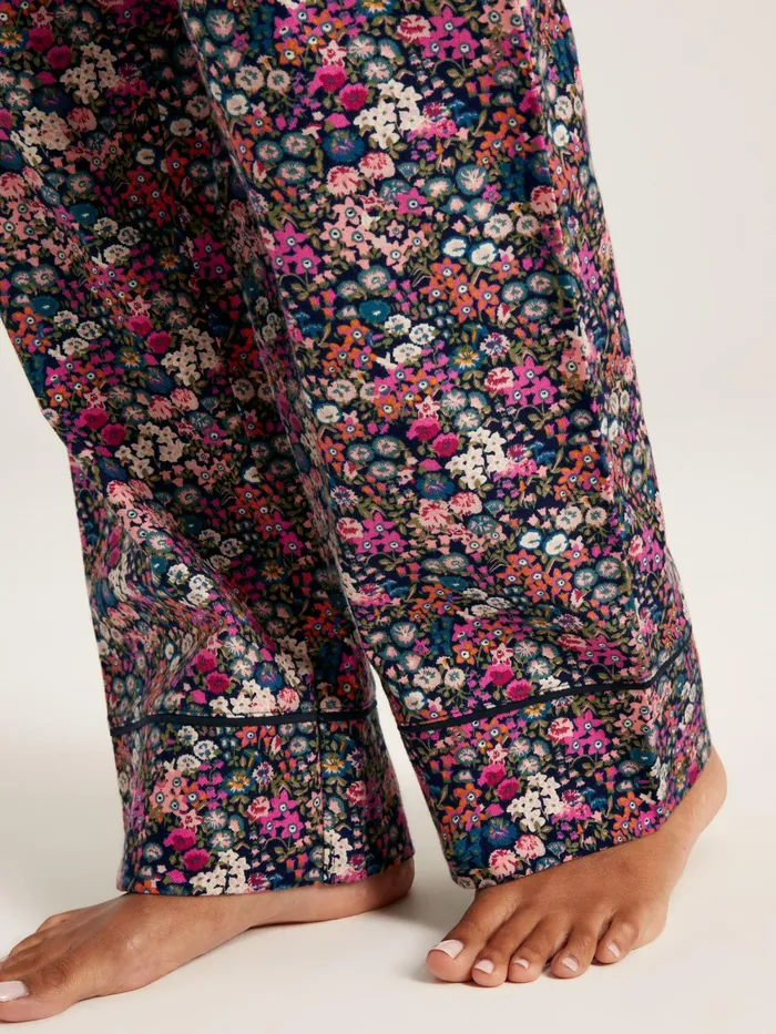 Joules Nightwear Navy Floral Cotton Pyjama Bottoms 8211 Women