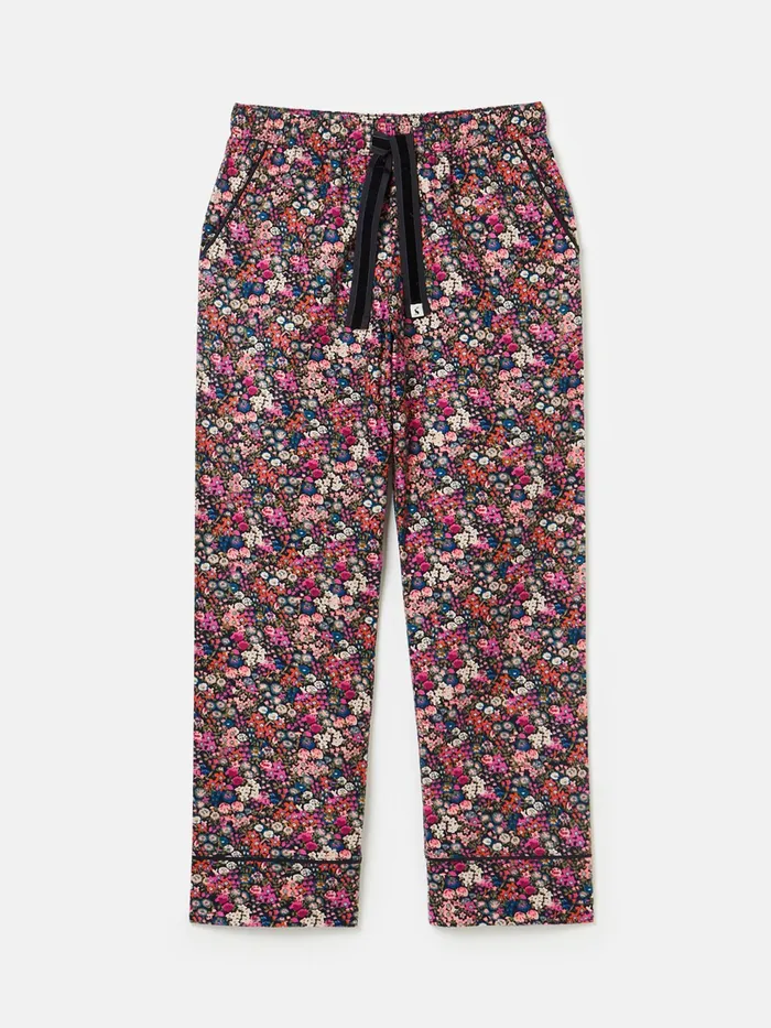 Joules Nightwear Navy Floral Cotton Pyjama Bottoms 8211 Women