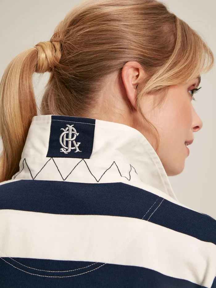 Joules Rugby Shirts NavyWhite Cotton Rugby Shirt 8211 Women