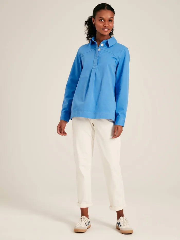 Joules Shirts and Blouses Blue Heavyweight Cotton Deck Shirt 8211 Women