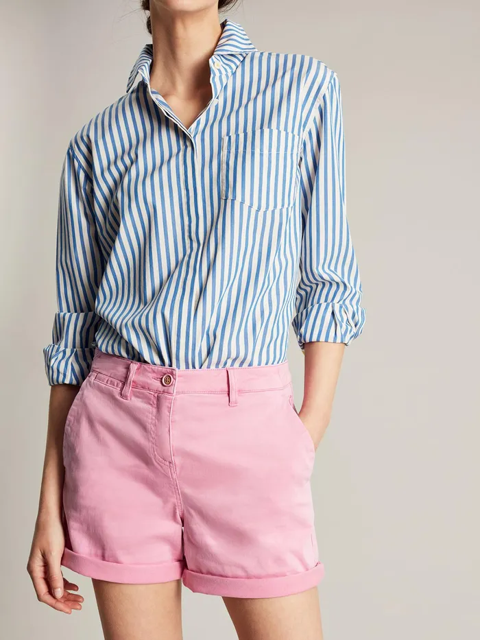 Joules Shorts and Skirts Pink Cruise Mid Thigh Length Chino Shorts 8211 Women
