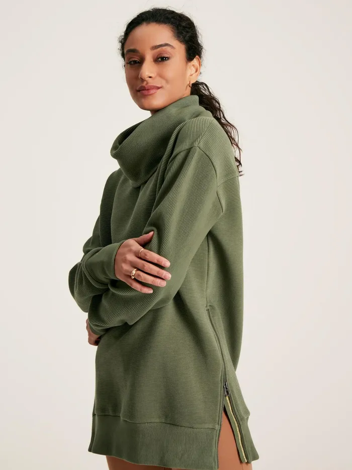Joules Sweatshirts and Hoodies Green Cowl Neck Sweatshirt 8211 Women