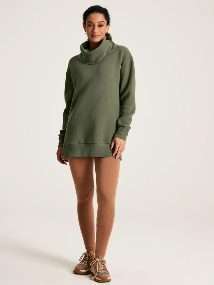 Joules Sweatshirts and Hoodies Green Cowl Neck Sweatshirt 8211 Women