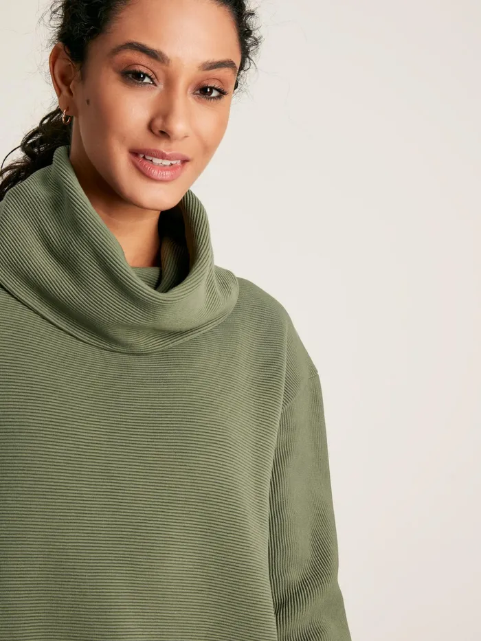 Joules Sweatshirts and Hoodies Green Cowl Neck Sweatshirt 8211 Women