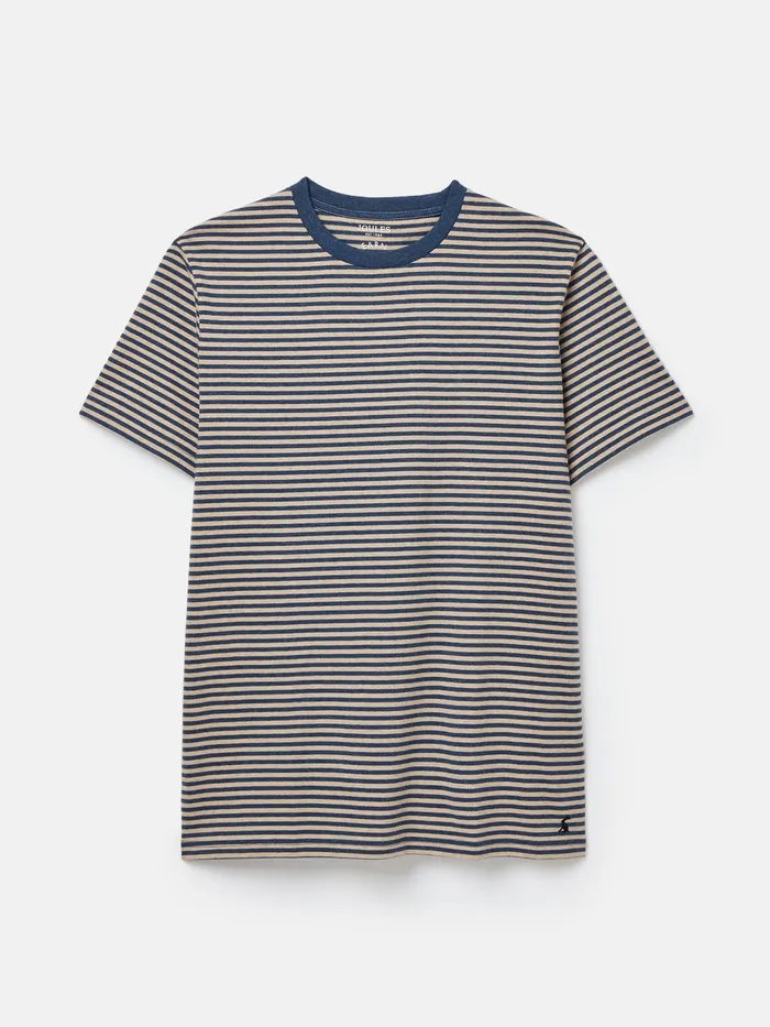 Joules Tops and Tshirts Navy Stripe Jersey Crew Neck TShirt 8211 Men