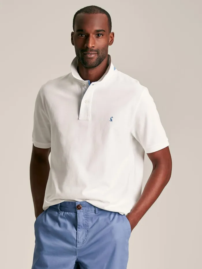 Joules Tops and Tshirts White Cotton Polo Shirt 8211 Men