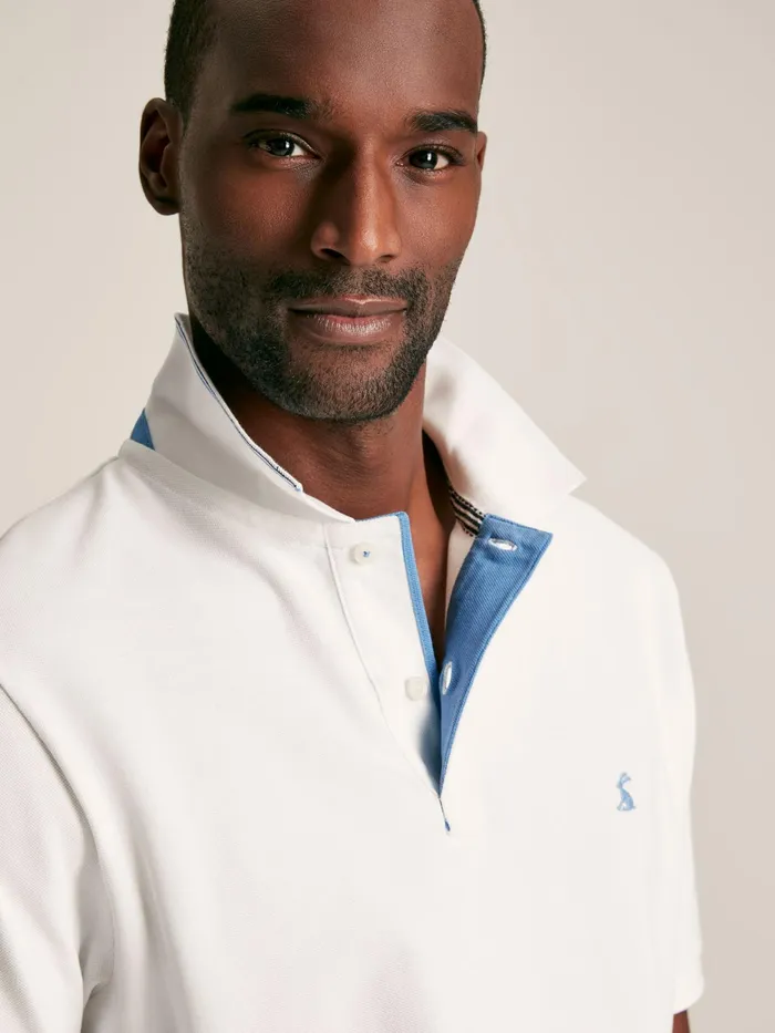 Joules Tops and Tshirts White Cotton Polo Shirt 8211 Men