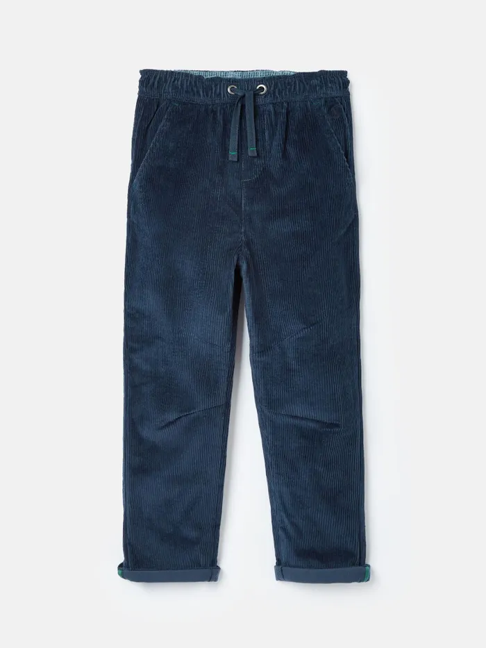 Joules Trousers Navy Elasticated Waist Corduroy Trousers 8211 Boys