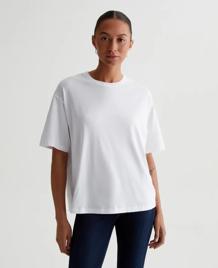 Karter ExBoyfriend True White Women AG Jeans Tees and Tanks