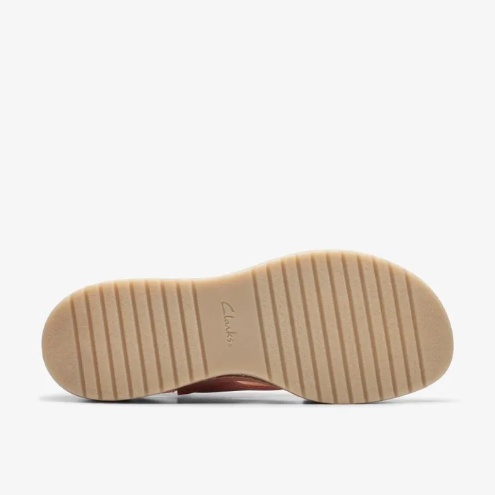 Kassanda Step Peach Nubuck Women Clarks Sandals and Flip Flops
