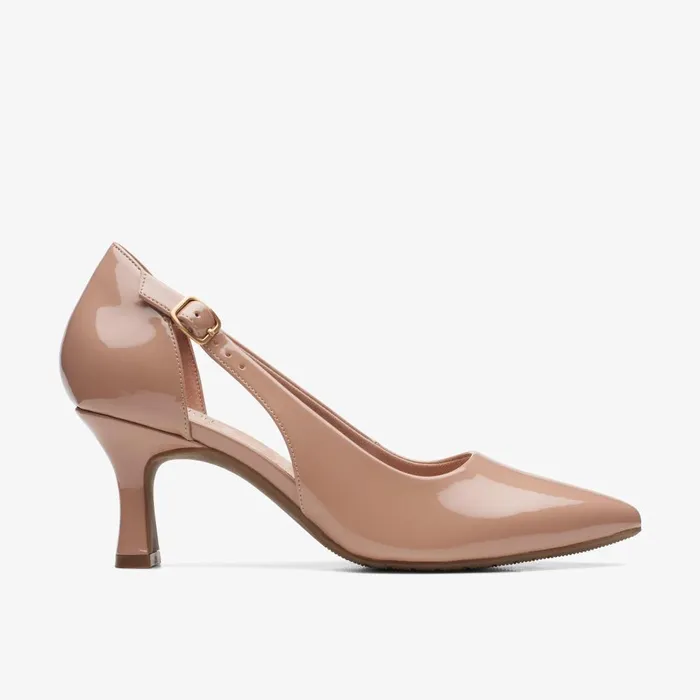 Kataleyna Rae Praline Patent Women Clarks Heels and Pumps