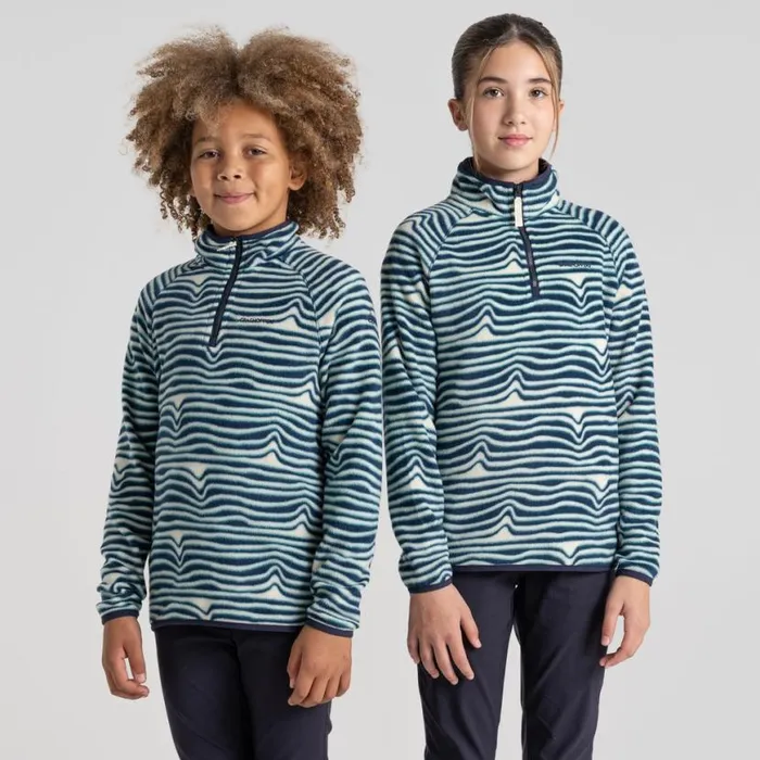 Kids Half Zip Fleece Craghoppers Kid039s Kai Half Zip Fleece Poseidon Blue Print Kids Half Zip Fleece Craghoppers Kid039s Kai Half Zip Fleece Poseidon Blue Print