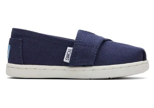 Kids KidsTiny Alpargata Navy Canvas Toddler Shoe Navy TOMS Alpargatas