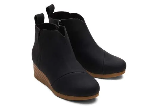Kids KidsYouth Clare Black Wedge Kids Boot Black TOMS Boots and Booties