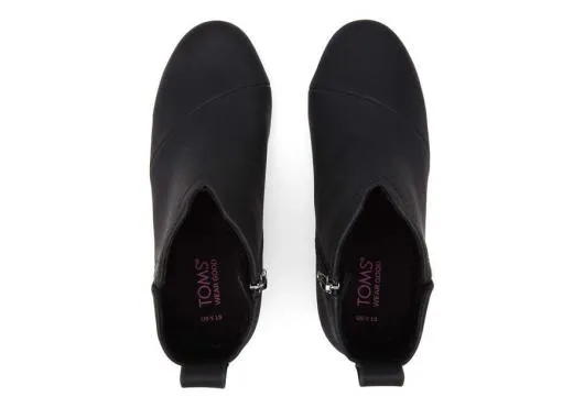 Kids KidsYouth Clare Black Wedge Kids Boot Black TOMS Boots and Booties