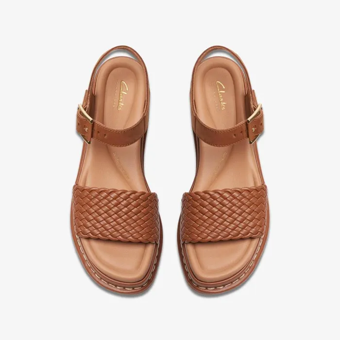 Kimmei Bay Tan Women Clarks Wedges