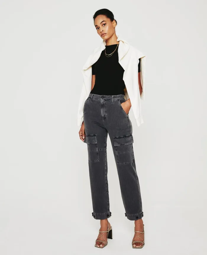 Knoxx Cargo Sulfur Black Women AG Jeans Pants