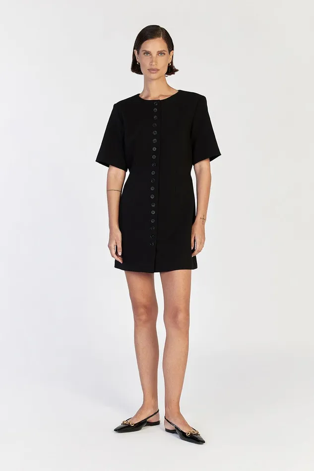 LIA BLACK SLEEVED MINI DRESS Women DISSH Mini Dresses