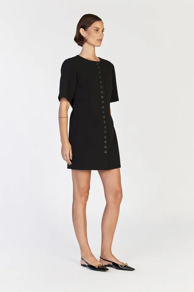 LIA BLACK SLEEVED MINI DRESS Women DISSH Mini Dresses