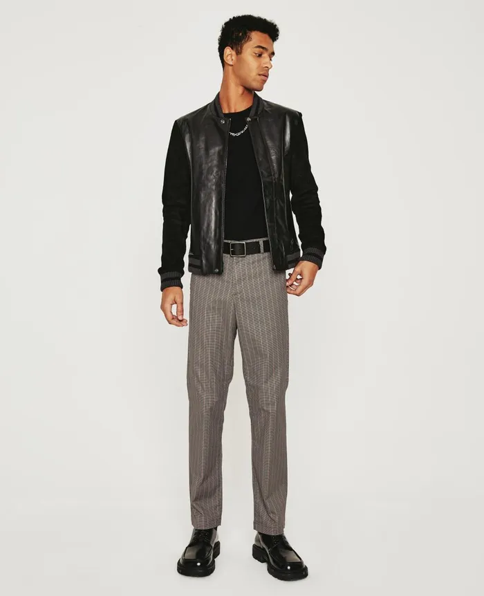 Lochlan Trouser Crane Maroon Multi Men AG Jeans Pants
