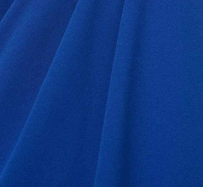 Long Dresses Womens Adrianna Papell Stretch Knit Crepe Long Faux Wrap Mermaid Gown In Rich Royal