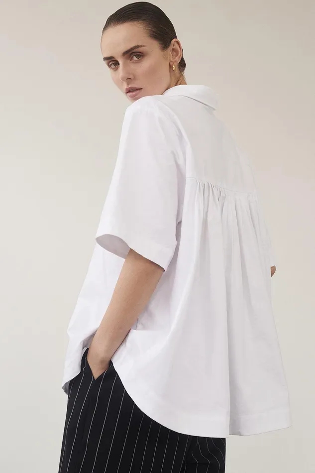 MABEL WHITE COTTON SHIRT Women DISSH Shirts