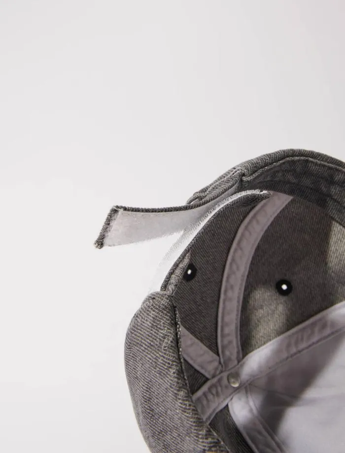 Maje Hats Womens Saint Honor Denim Cap Grey