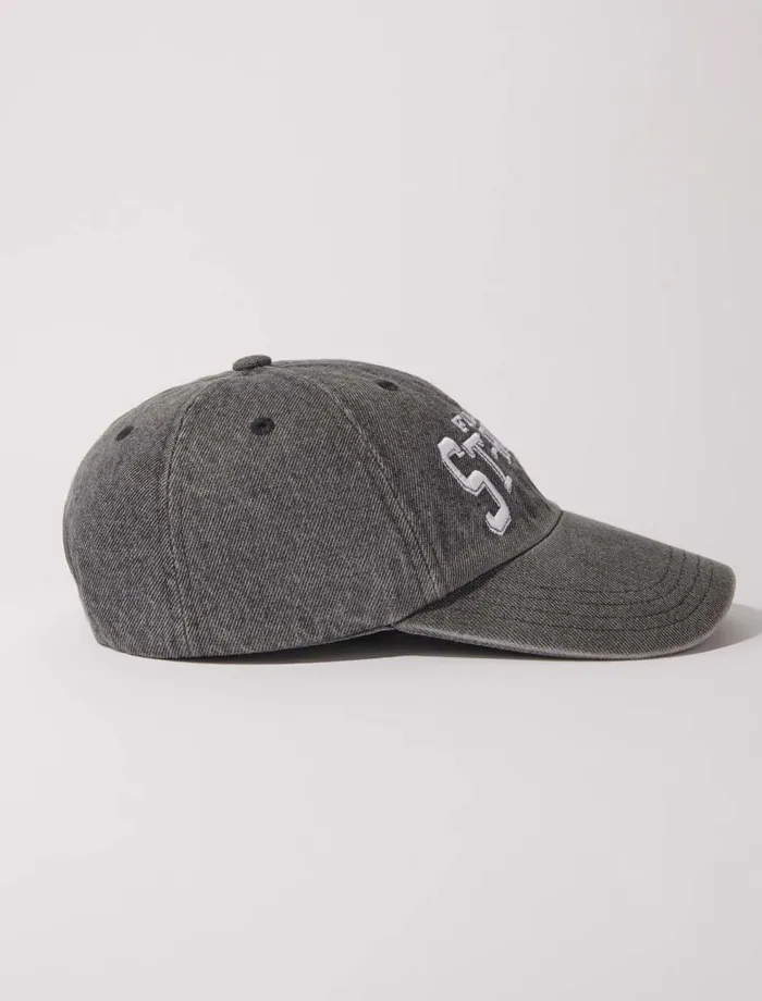 Maje Hats Womens Saint Honor Denim Cap Grey
