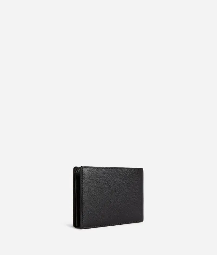 Man Wallets Alviero Martini Beta Leather Medium Wallet Black
