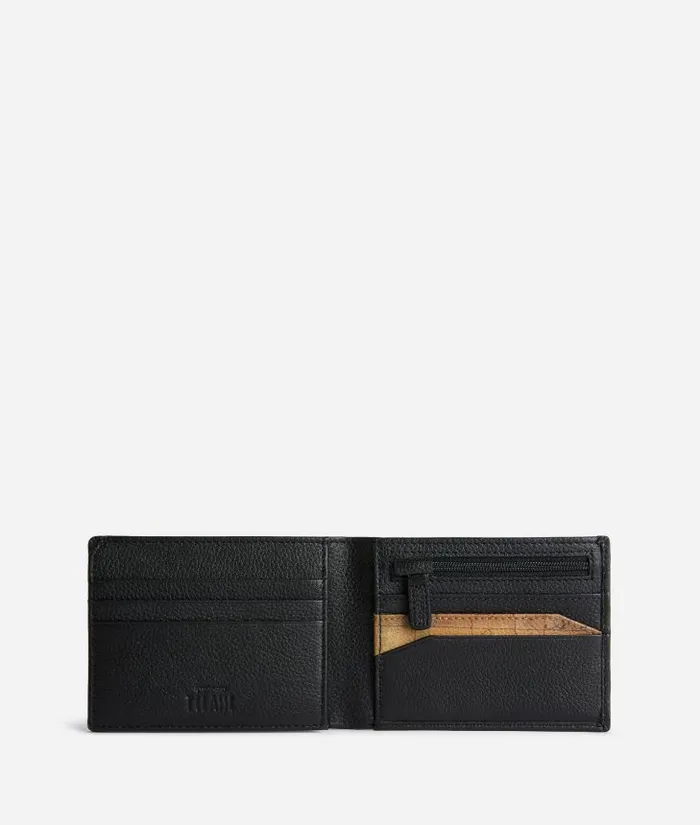 Man Wallets Alviero Martini Beta Leather Medium Wallet Black