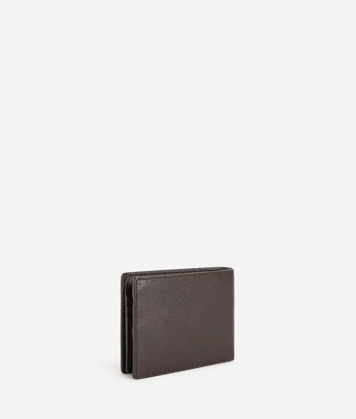 Man Wallets Alviero Martini Beta Leather Medium Wallet Dark Brown