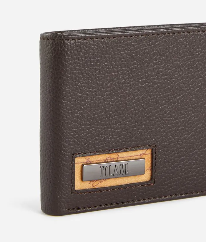 Man Wallets Alviero Martini Beta Leather Medium Wallet Dark Brown