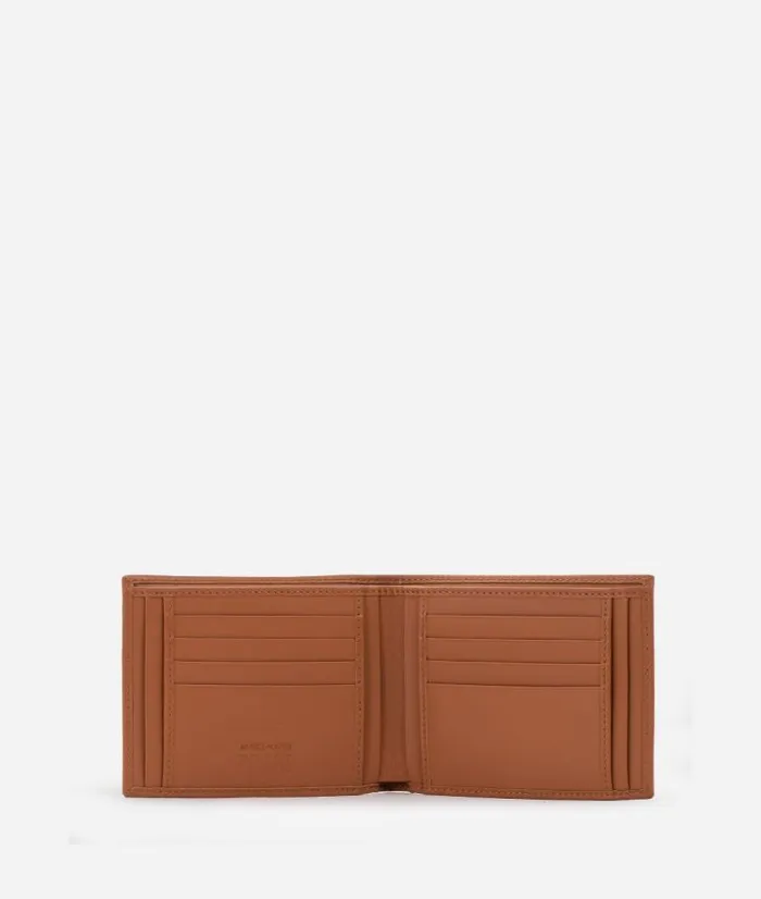 Man Wallets Alviero Martini Large Leather Wallet In Geo Classic Print