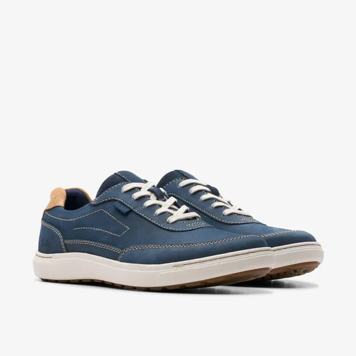 Mapstone Trail Navy Nubuck Men Clarks Sneakers