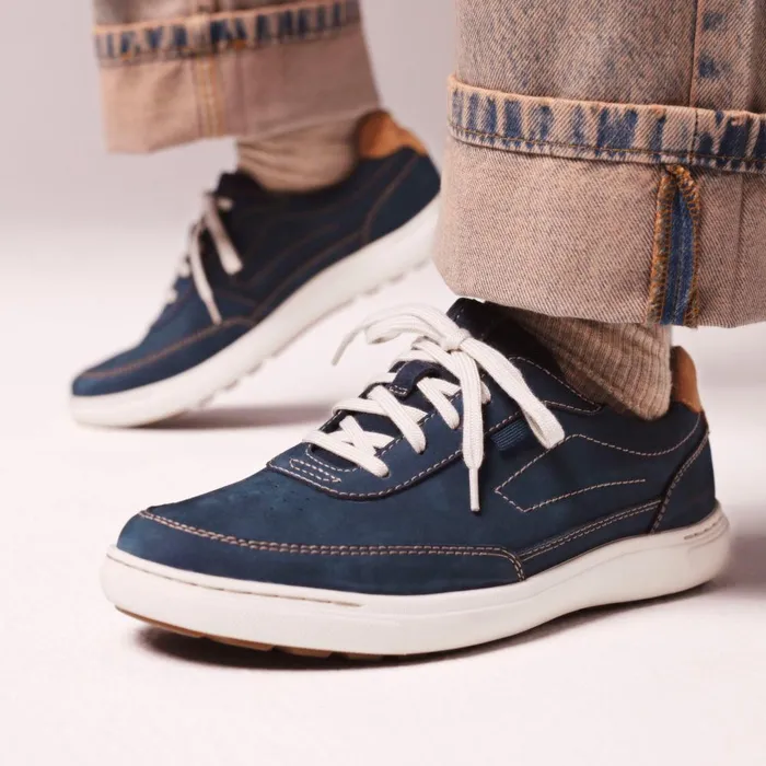 Mapstone Trail Navy Nubuck Men Clarks Sneakers