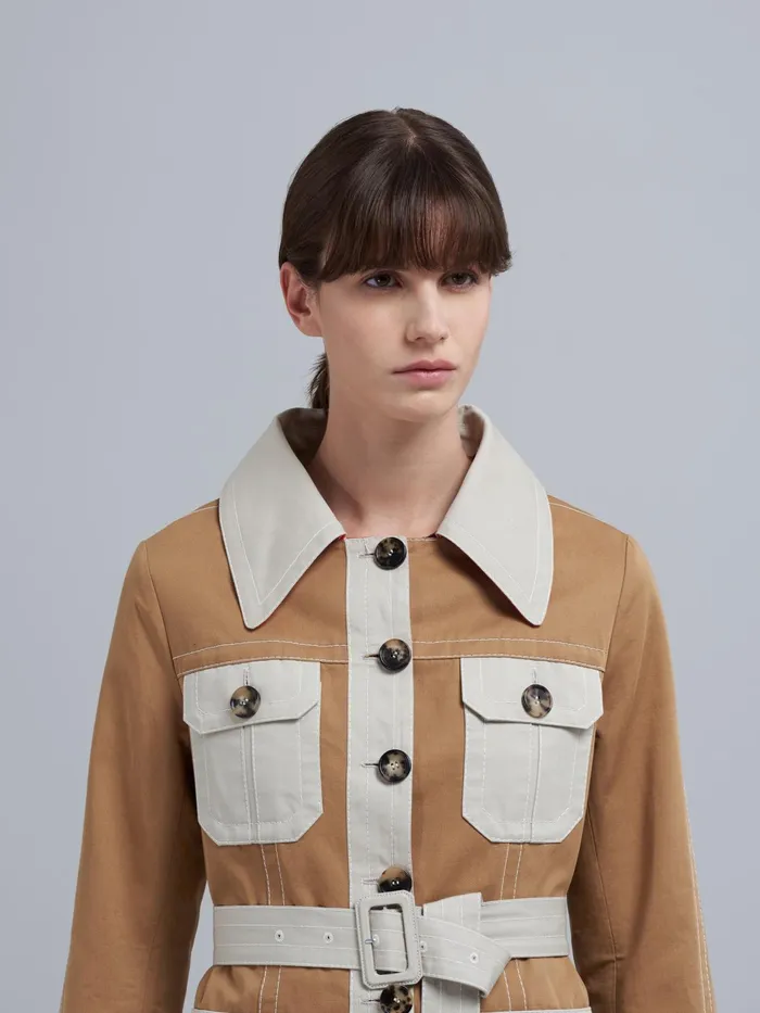 Marni Cotton Drill Safari Jacket Maroon Womens Coats and Jackets Marni Cotton Drill Safari Jacket Maroon Womens Coats and Jackets